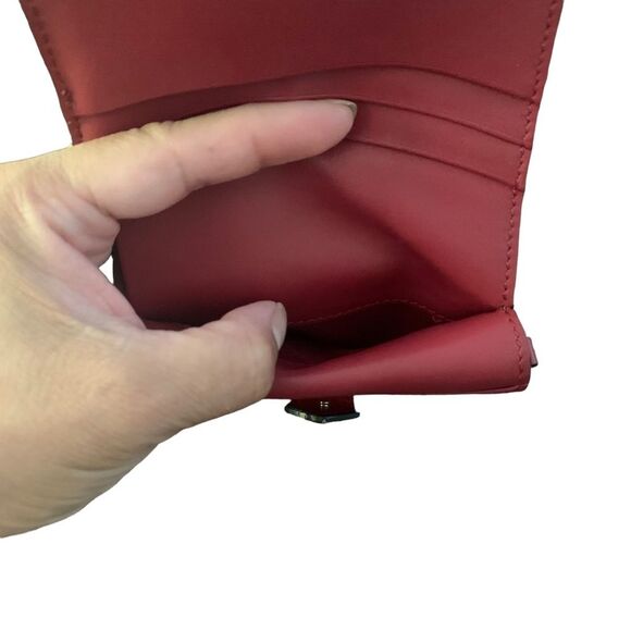 BURBERRY Finsbury Wallet Horseferry Check Canvas and Leather - Picture 8 of 14